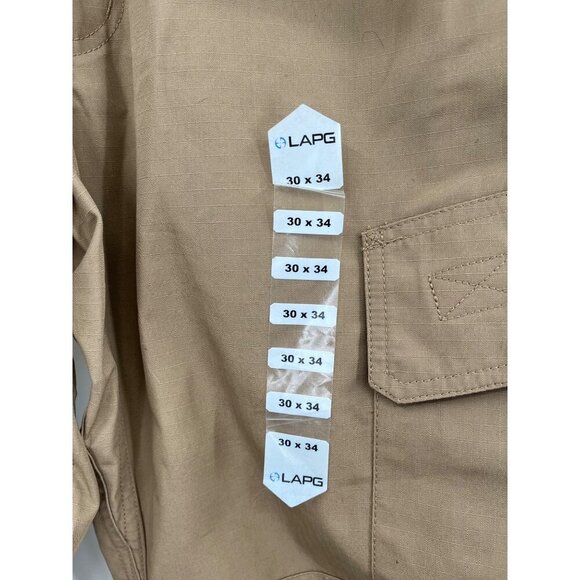 LA Police Gear Urban Ops Tactical Pants 30W/34L Coyote Brown Teflon Fabric Prote - Picture 3 of 14